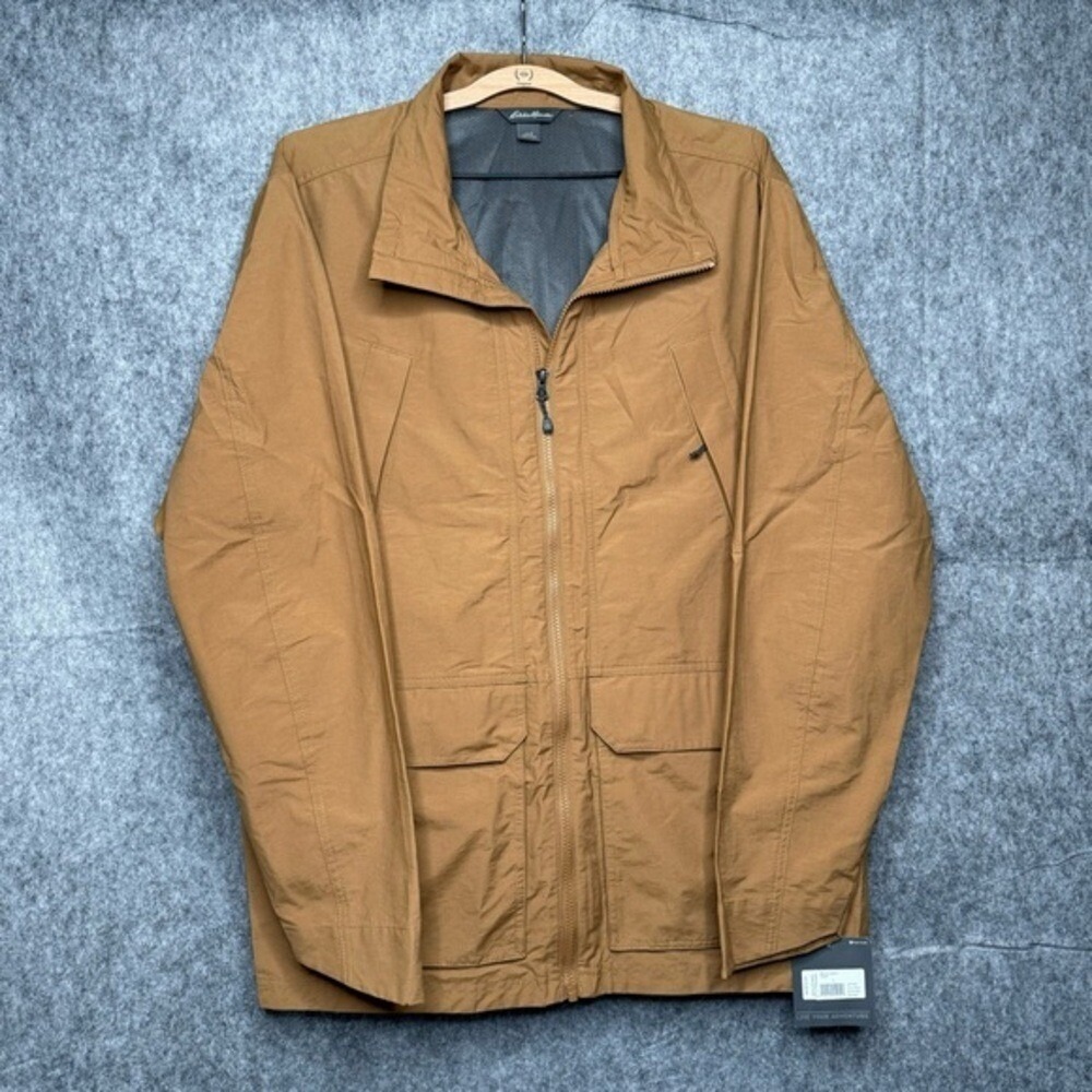 NWT Eddie Bauer Men's Alki Jacket in Tawny- Sz L‎